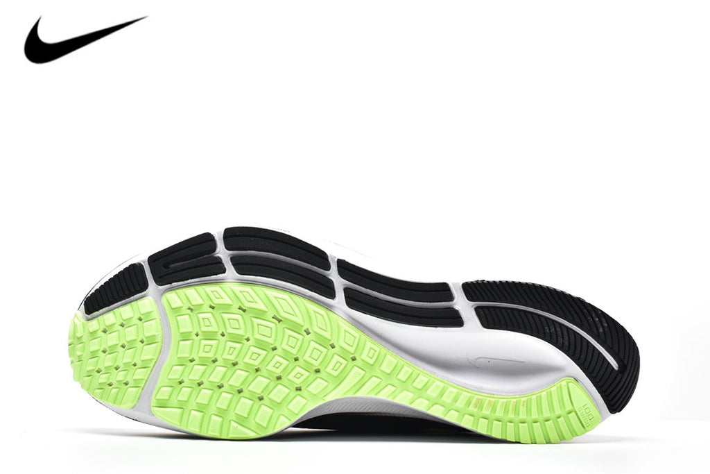 Nike Air Zoom Pegasus 37 – Black / Navy / Volt Green / Purple Mesh Running Sneakers