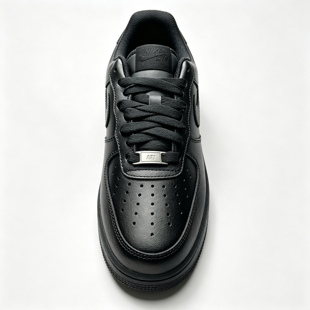 Nike Air Force 1 '07 Low 'Triple Black' – Classic Leather Sneaker