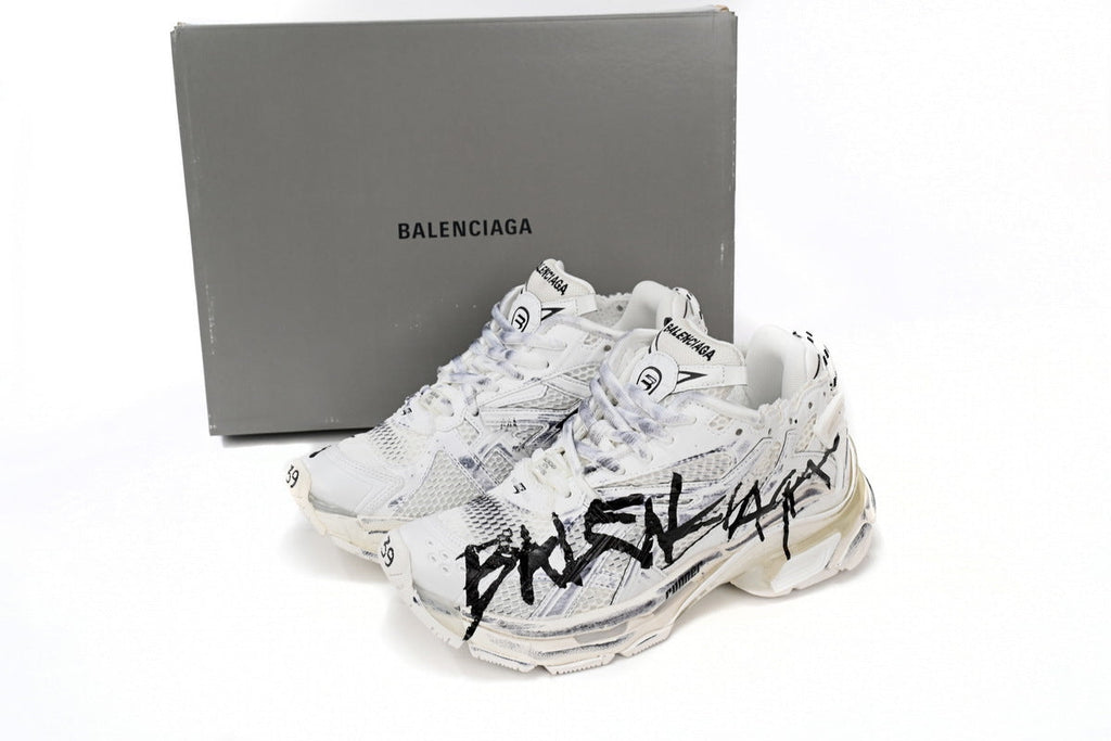 Balenciaga Runner Sneaker – Distressed Low-Top