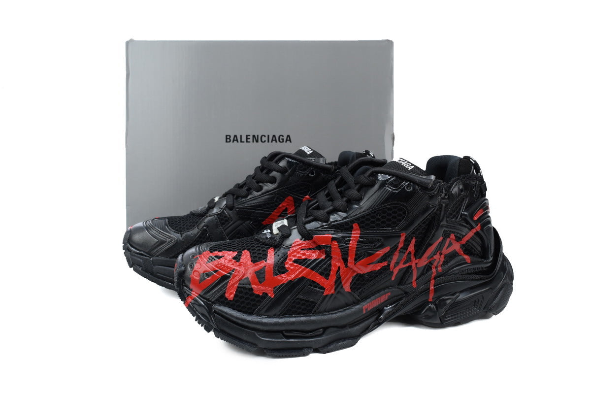 Balenciaga Runner Sneaker – Distressed Low-Top