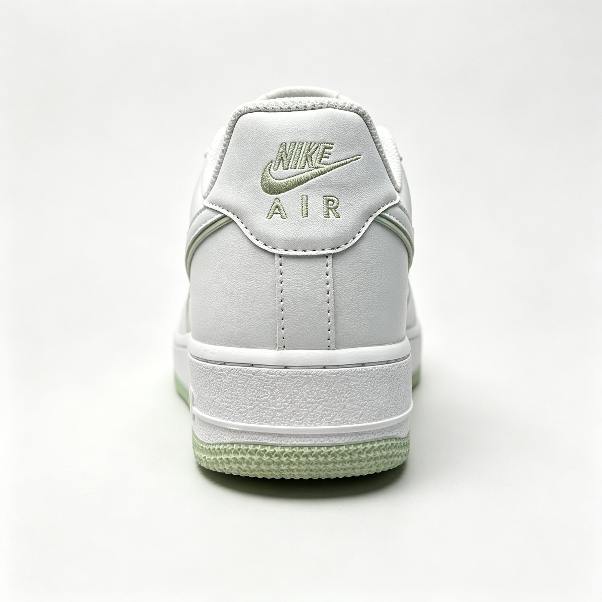 Nike Air Force 1 '07 Low Custom – White / Honeydew Outline Swoosh