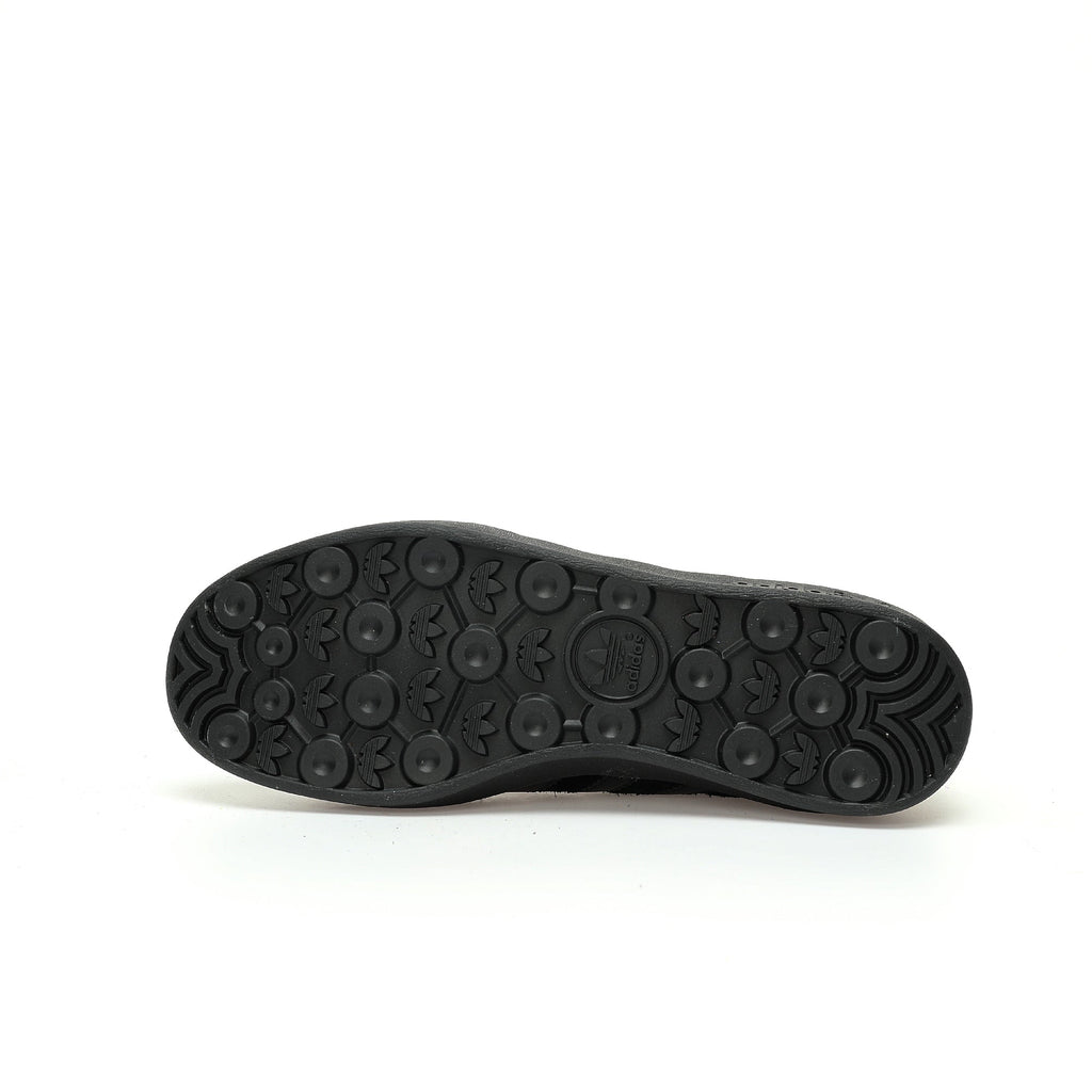 Adidas Originals Gazelle Indoor – All-Black / Gold Logo Suede Low-Top Sneakers