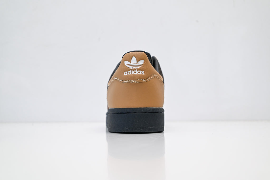 adidas Originals Superstar – Tan Caramel & Dark Brown Faux Fur with Russet 3-Stripes Shell Toe