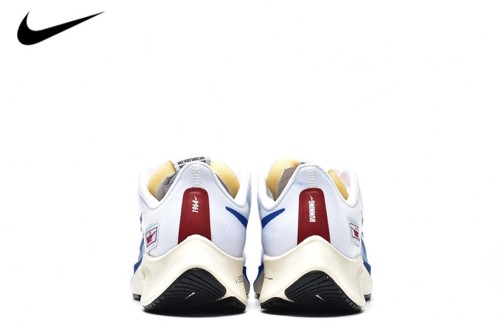 Nike Air Zoom Pegasus 37 – White / Blue / Red Mesh Running Sneakers