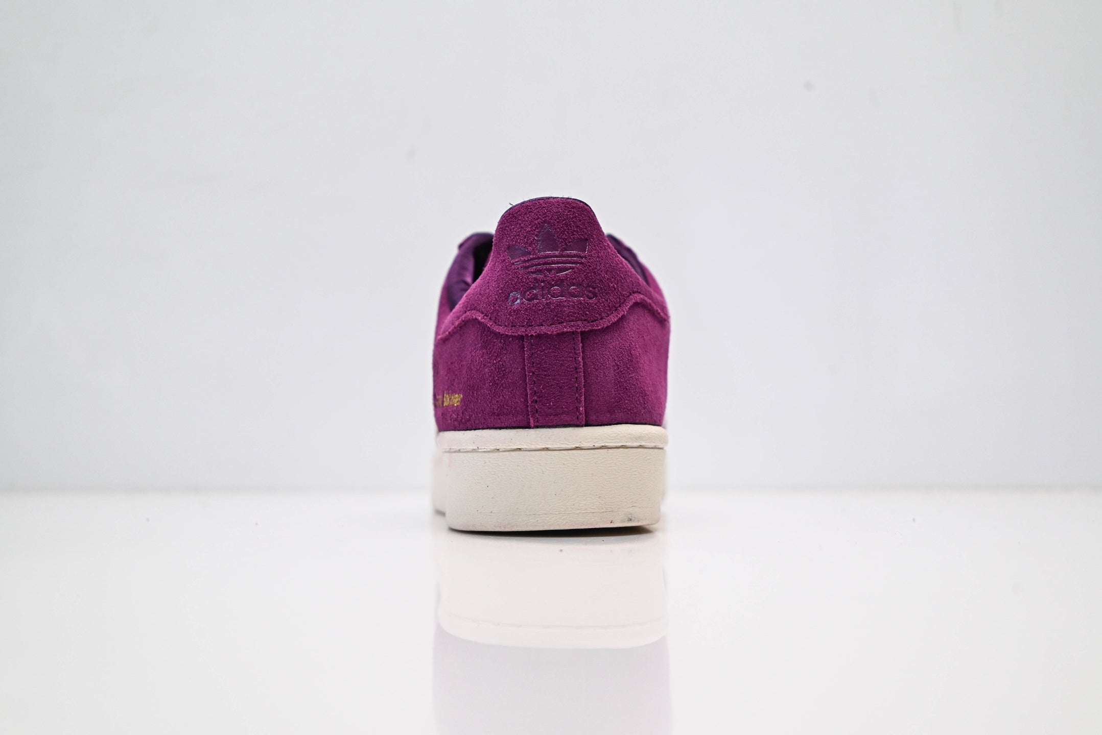 adidas Originals Superstar × Wales Bonner – Purple Suede Upper with White 3-Stripes & Gold Detail