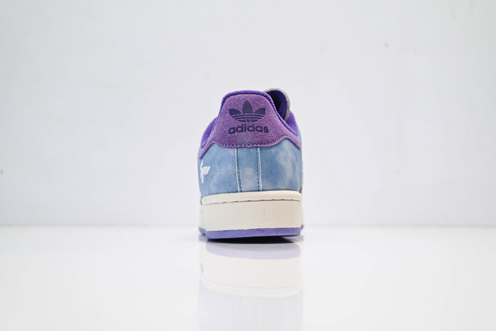 adidas Originals Superstar – Symmetric Blue Tie-Dye Upper with Purple & Brown Accents