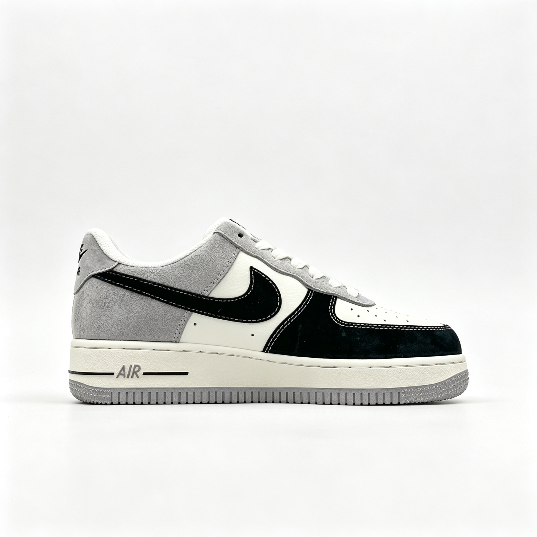 Stüssy ✕ Nike Air Force 1 Low – Black / Grey / Sail