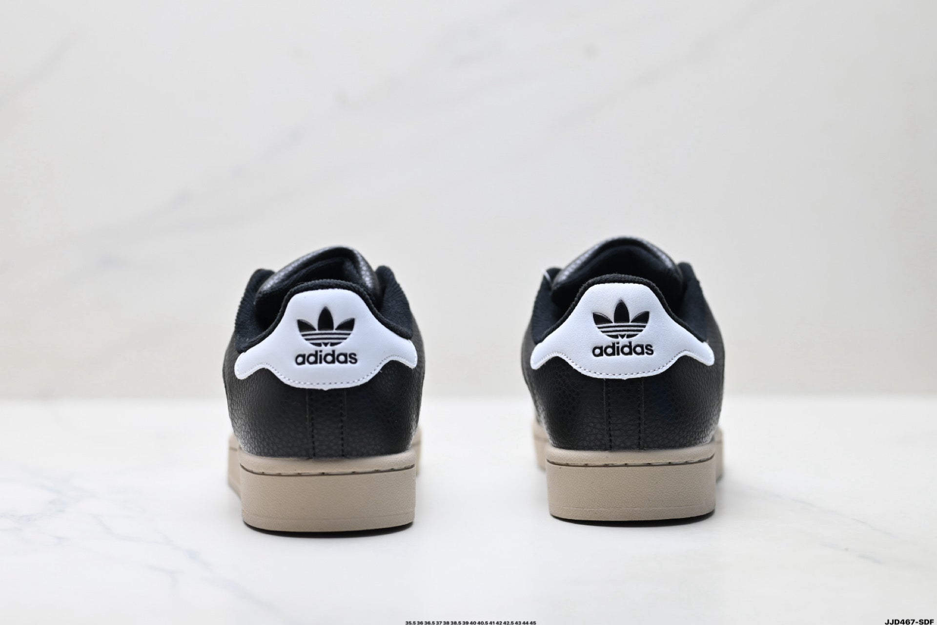 adidas Originals Superstar — Black Mix-Material & Beige | Shell Toe