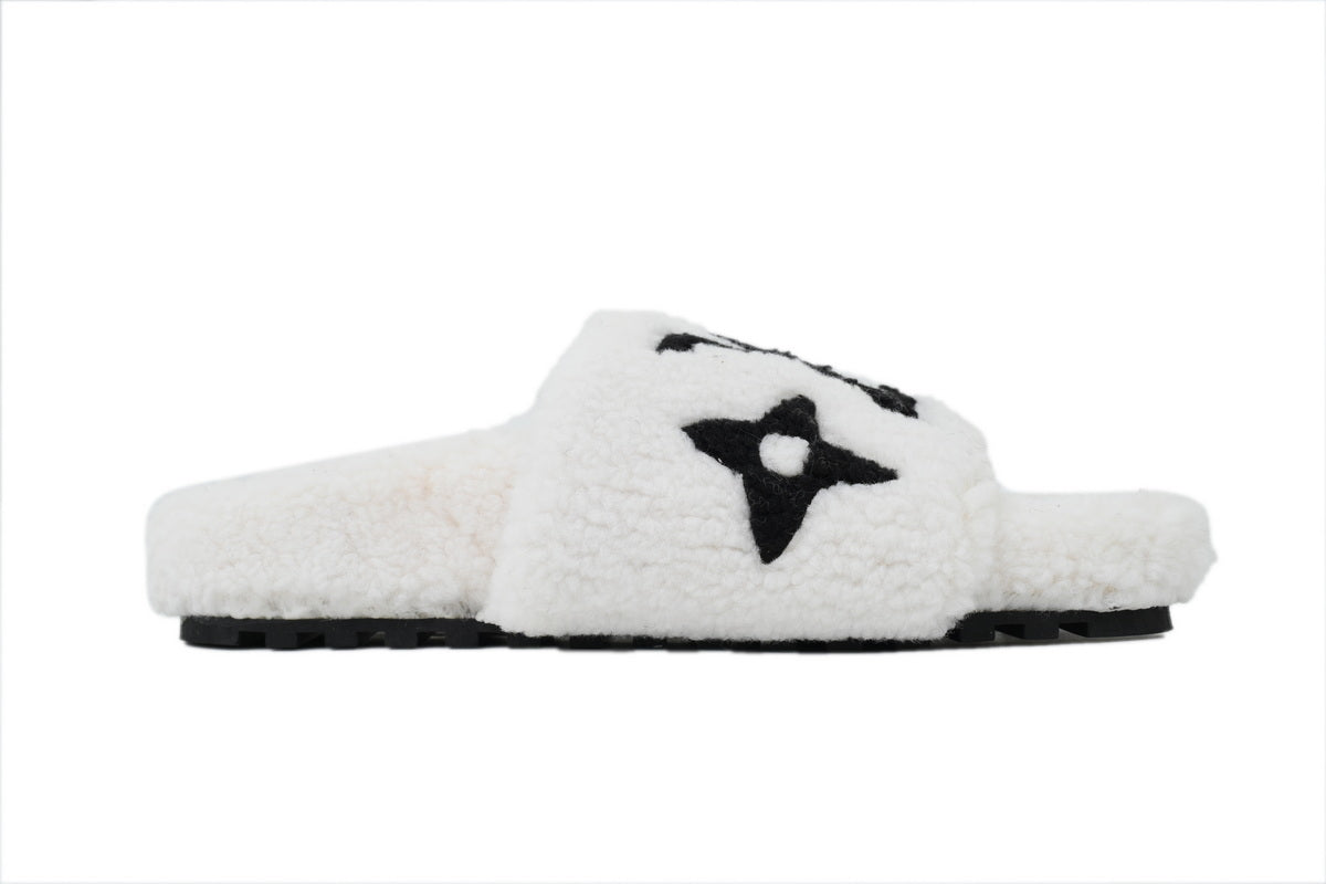 Louis Vuitton Teddy Slide Sandals【White】