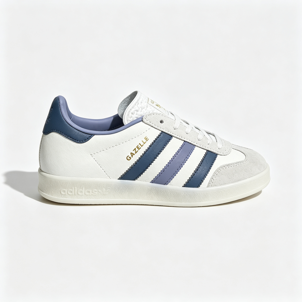 Adidas Originals Gazelle Indoor 'Off White / Dark Blue / Purple'