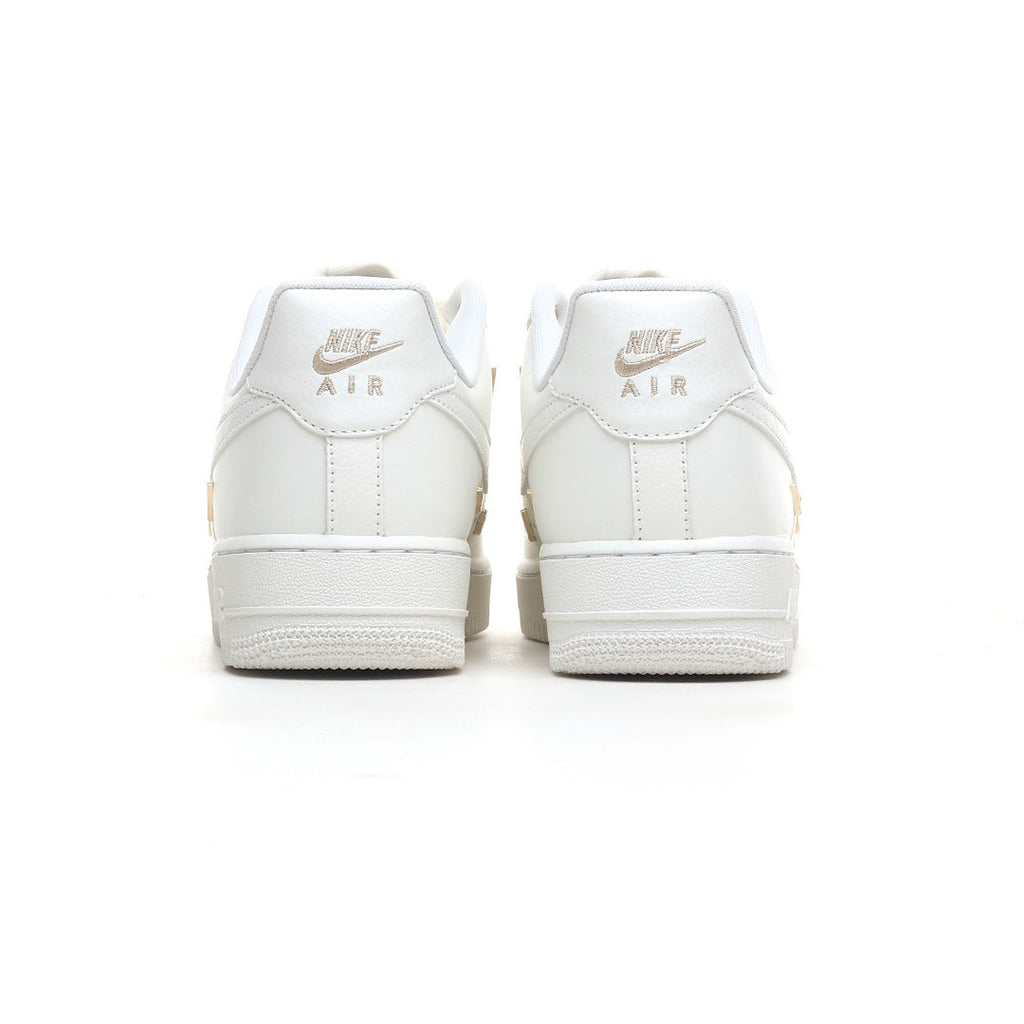 Nike Women's Air Force 1 '07 LX 'Sail / Metallic Gold' – Multi Mini Swoosh Sneaker