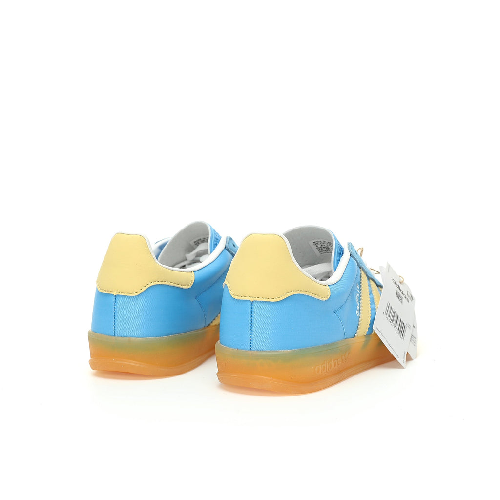 Adidas Originals Gazelle Indoor – Light Blue / Yellow Gum Suede Low-Top Sneakers