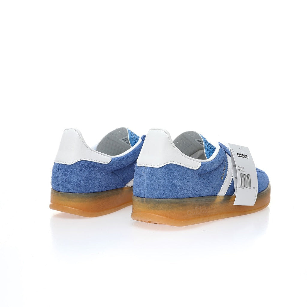 Adidas Originals Gazelle Indoor – Blue / White Gum Suede Low-Top Sneakers