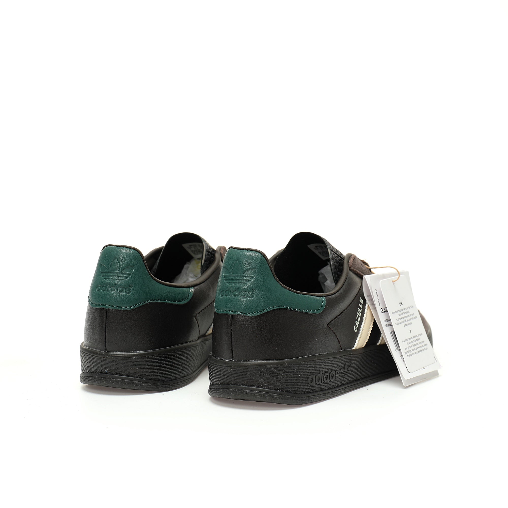 Adidas Originals Gazelle Indoor Dark Grey Black Cream Green Suede Sneaker