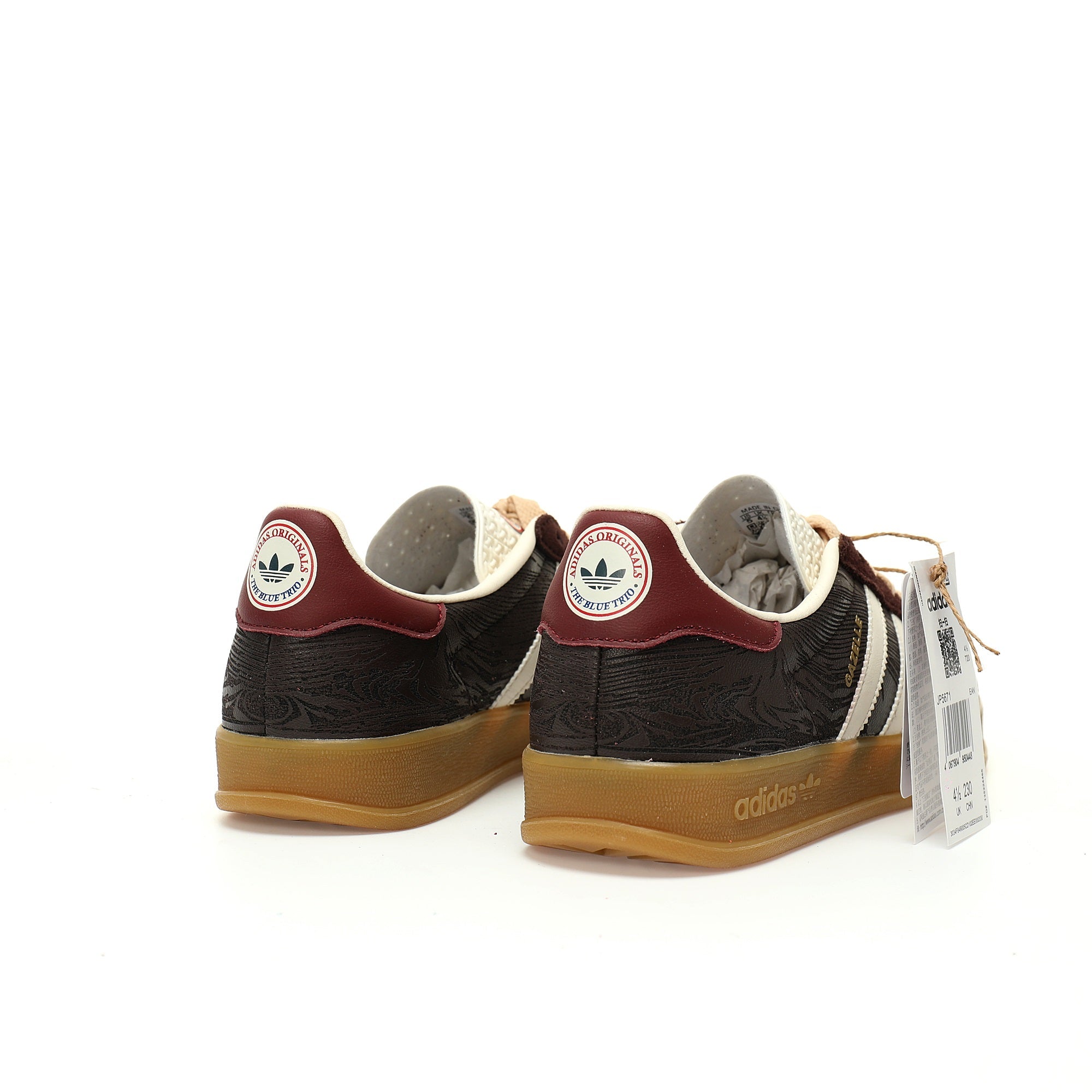 Adidas Originals Gazelle Indoor – Maroon / Cream Gum Suede Low-Top Sneakers