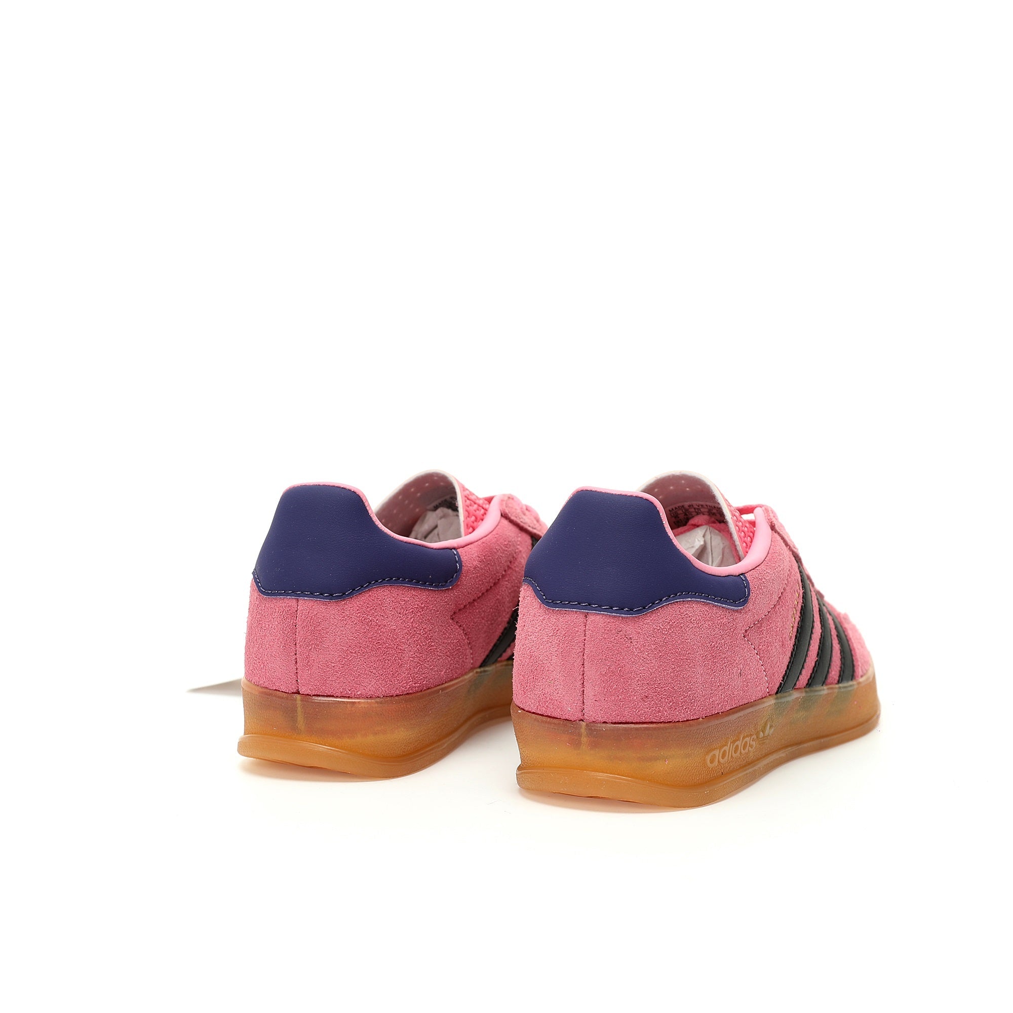 Adidas Originals Gazelle Indoor – Pink / Black / Purple Gum Suede Low-Top Sneakers