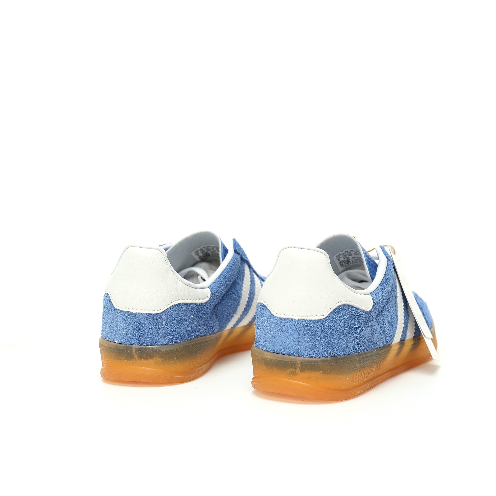Adidas Originals Gazelle Indoor Bright Blue White Gum Suede Sneaker