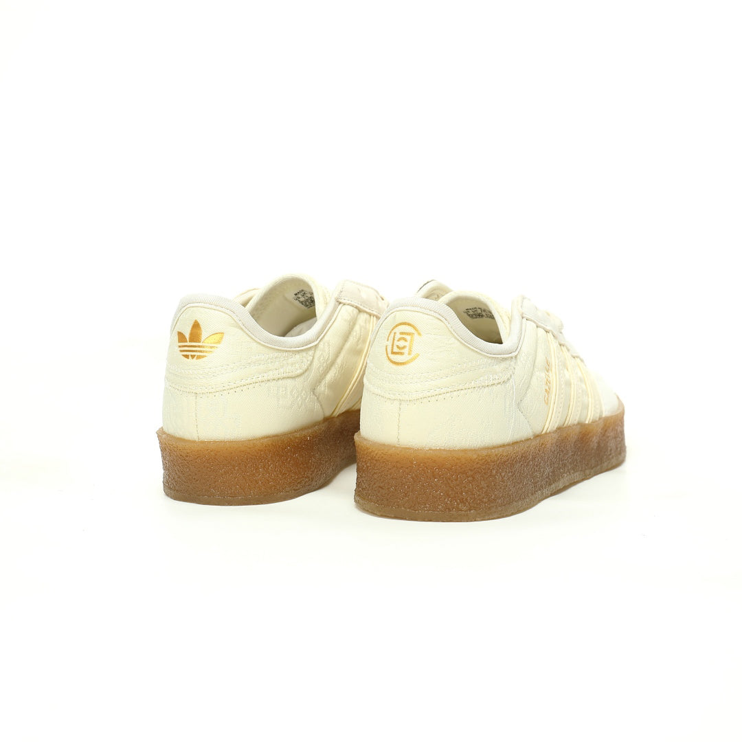 Adidas Originals Gazelle Indoor Cream White Gum Textured Leather Sneaker