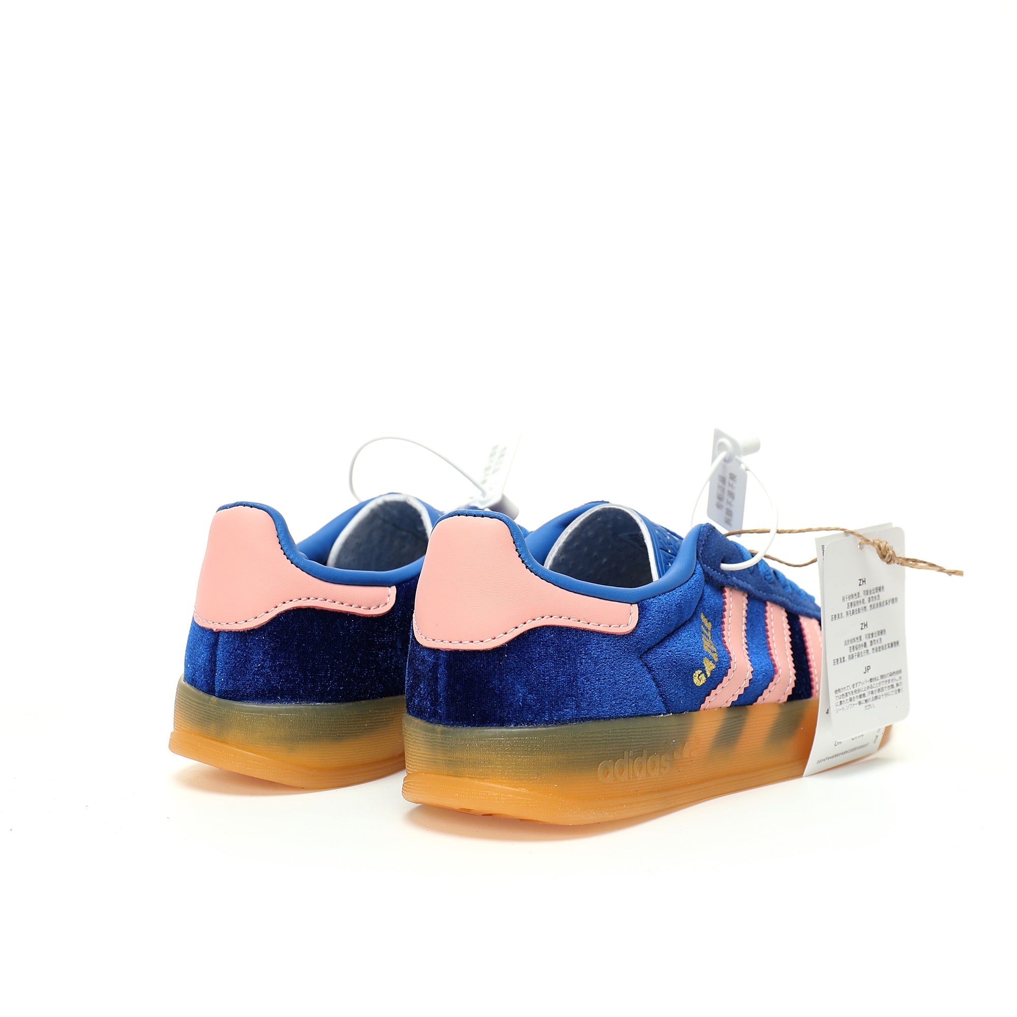 Adidas Originals Gazelle Indoor – Dark Blue / Pink Gum Suede Low-Top Sneakers