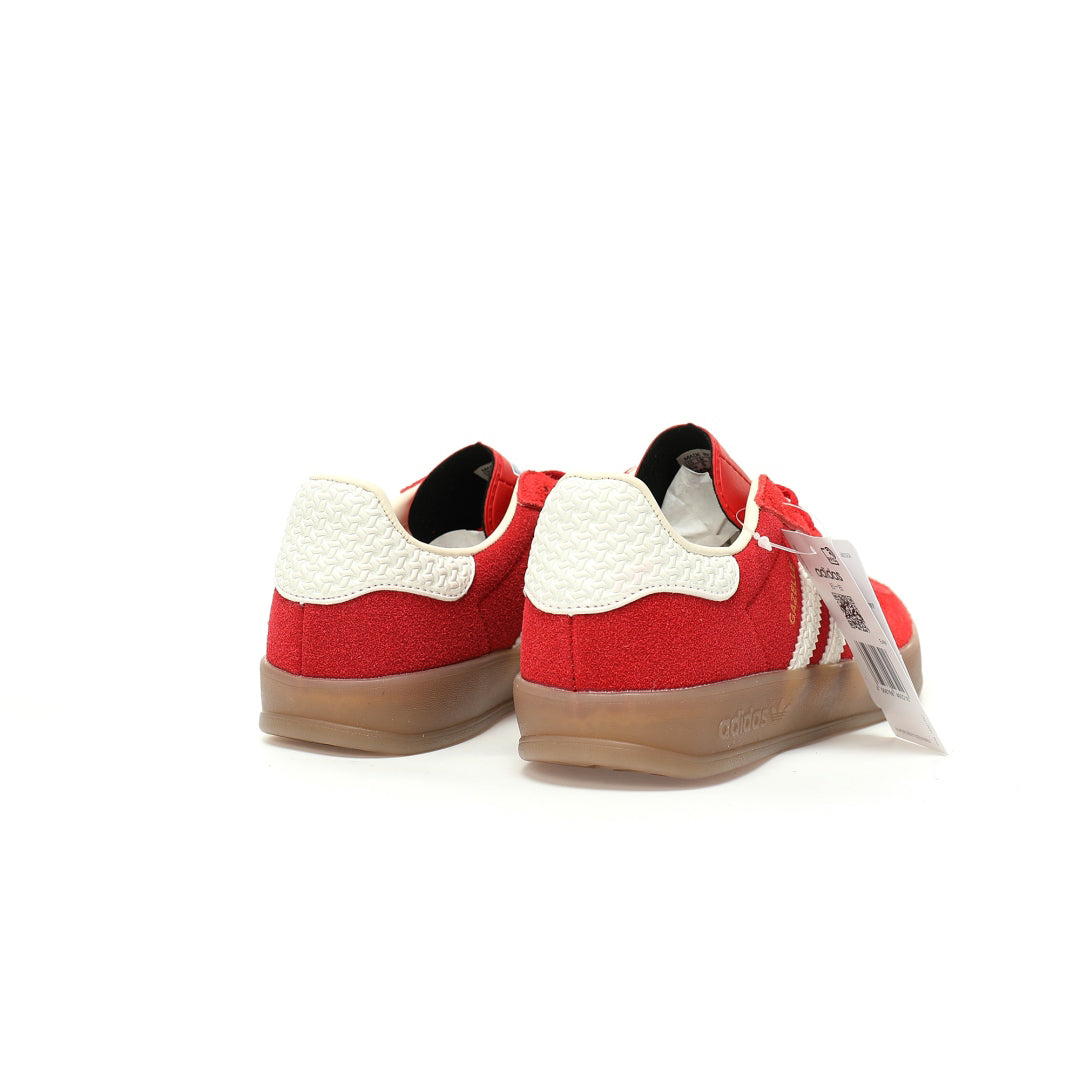 Adidas Originals Gazelle Indoor Red Off-White Gum Suede Sneaker