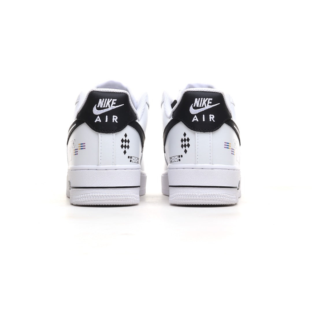 Nike Air Force 1 '07 Low 'Black White Graffiti' – Custom Street Art Edition
