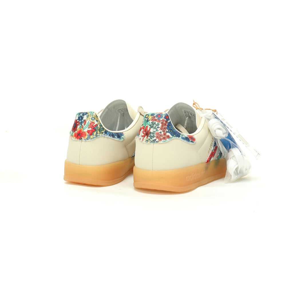 Adidas Originals Gazelle Indoor – Cream Floral Print Gum Sole Low-Top Sneakers