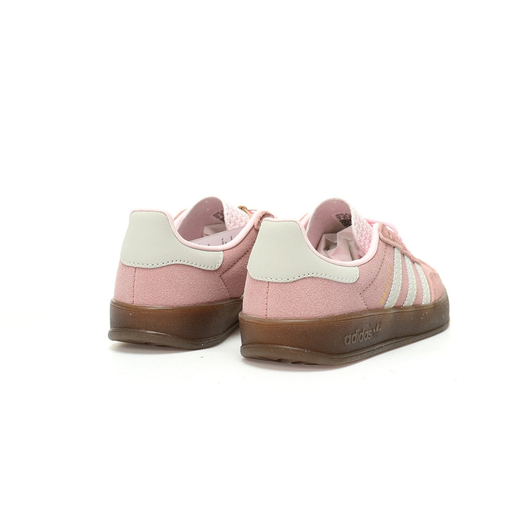 Adidas Originals Gazelle Indoor – Pink / Light Grey Gum Suede Low-Top Sneakers