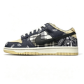 Nike Dunk Low – Beige / Navy Bandana Plaid Print / Gum