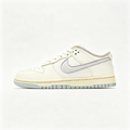 Nike Dunk Low — Cream / Off-White / Light Grey Swoosh / Pale Blue Outsole