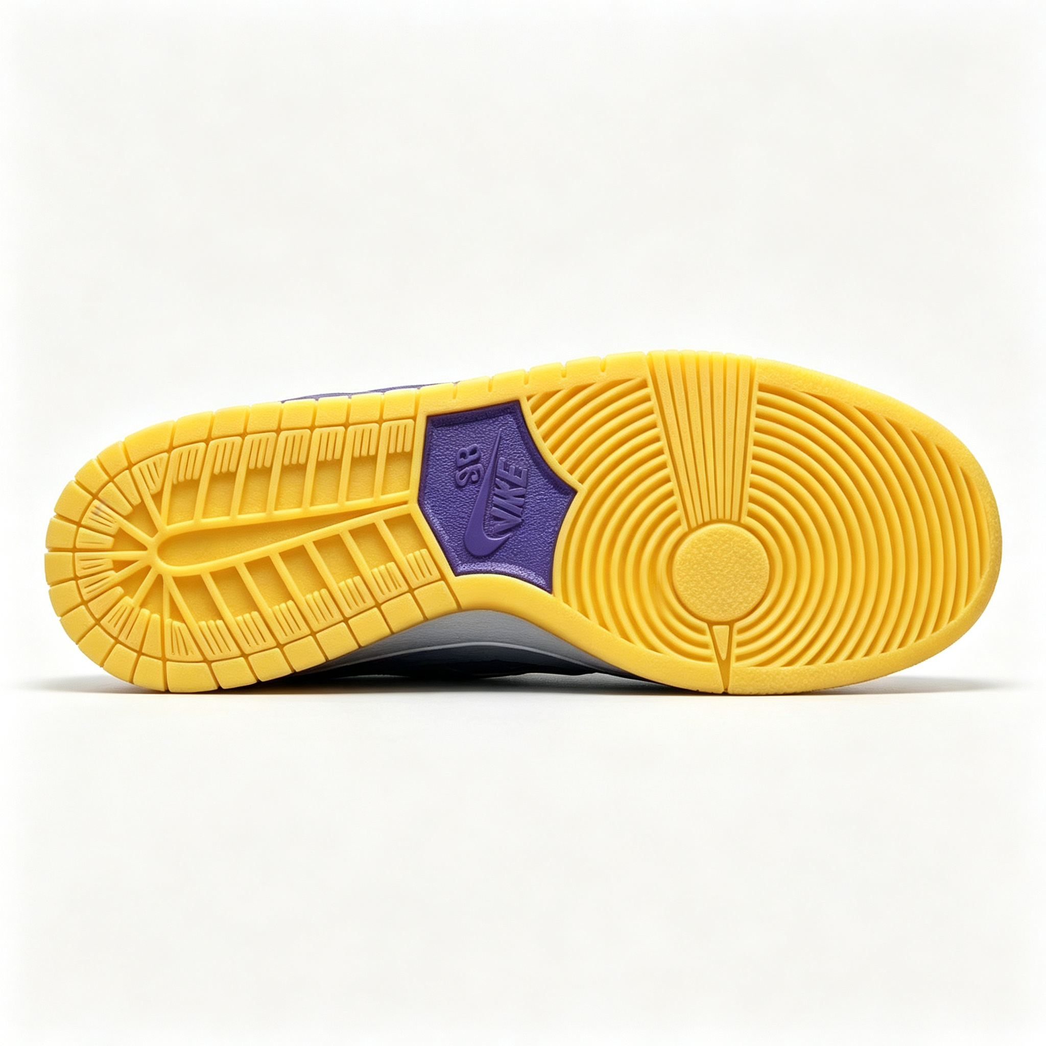 Nike Dunk Low – White & Purple Suede with Gum Sole