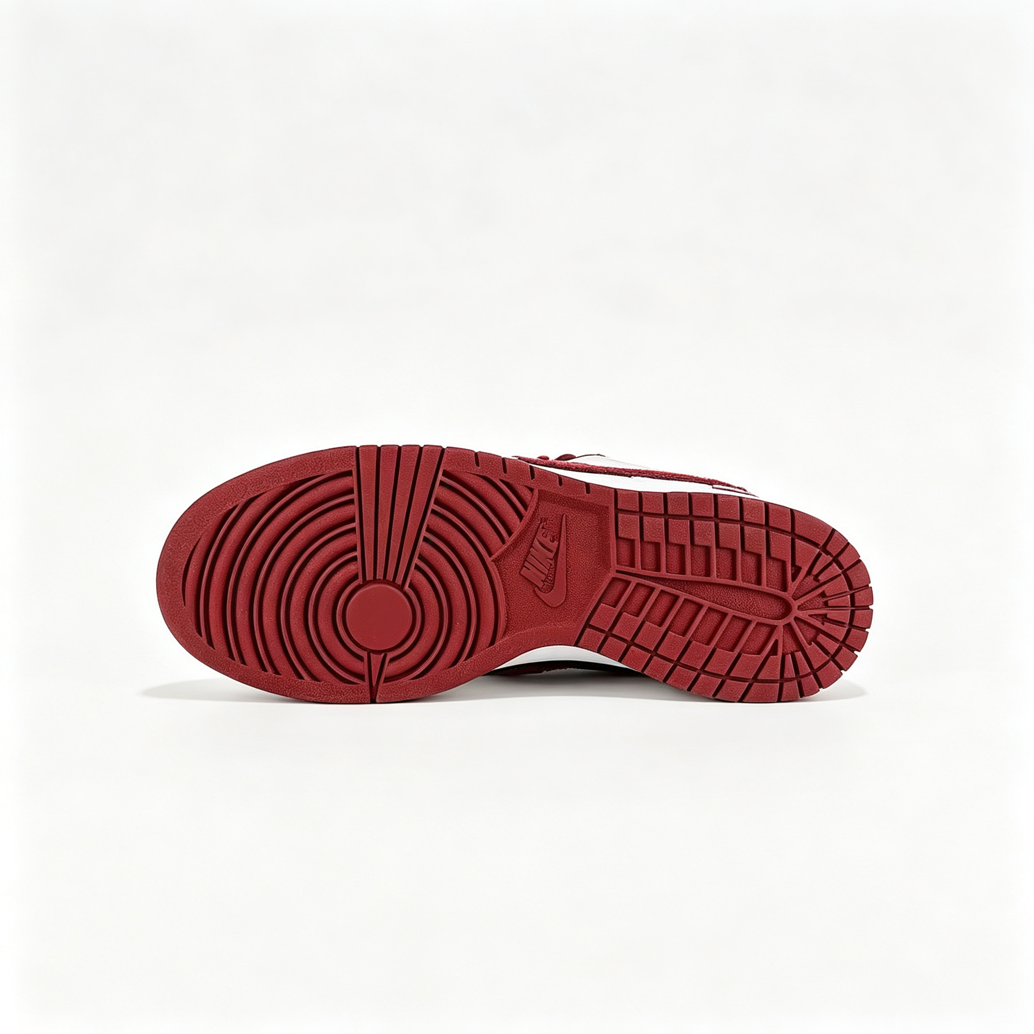 Nike Dunk Low 'White / Team Red' – Suede Swoosh Low-Top Sneakers