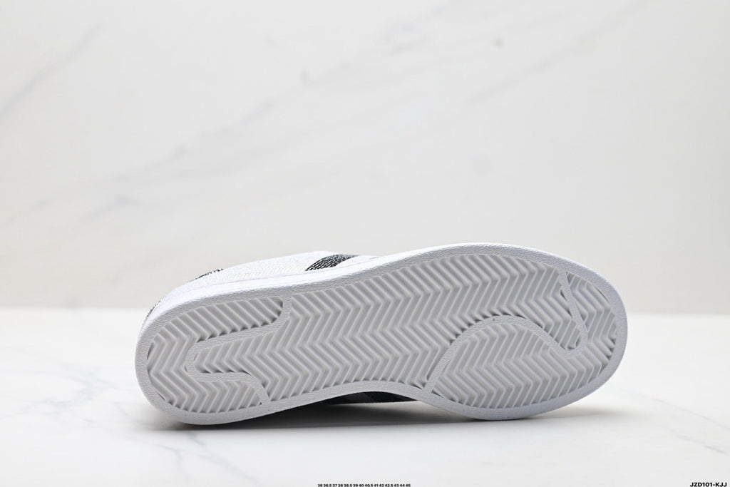 adidas Originals Superstar Custom — Silver Black Rhinestone | White Shell Toe