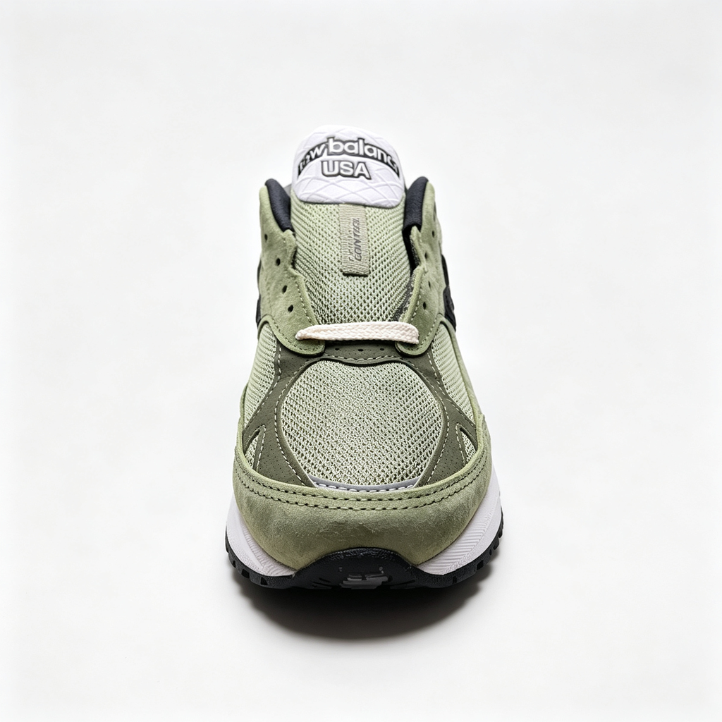 JJJJound x New Balance 990v3 Sneakers — Olive / Black