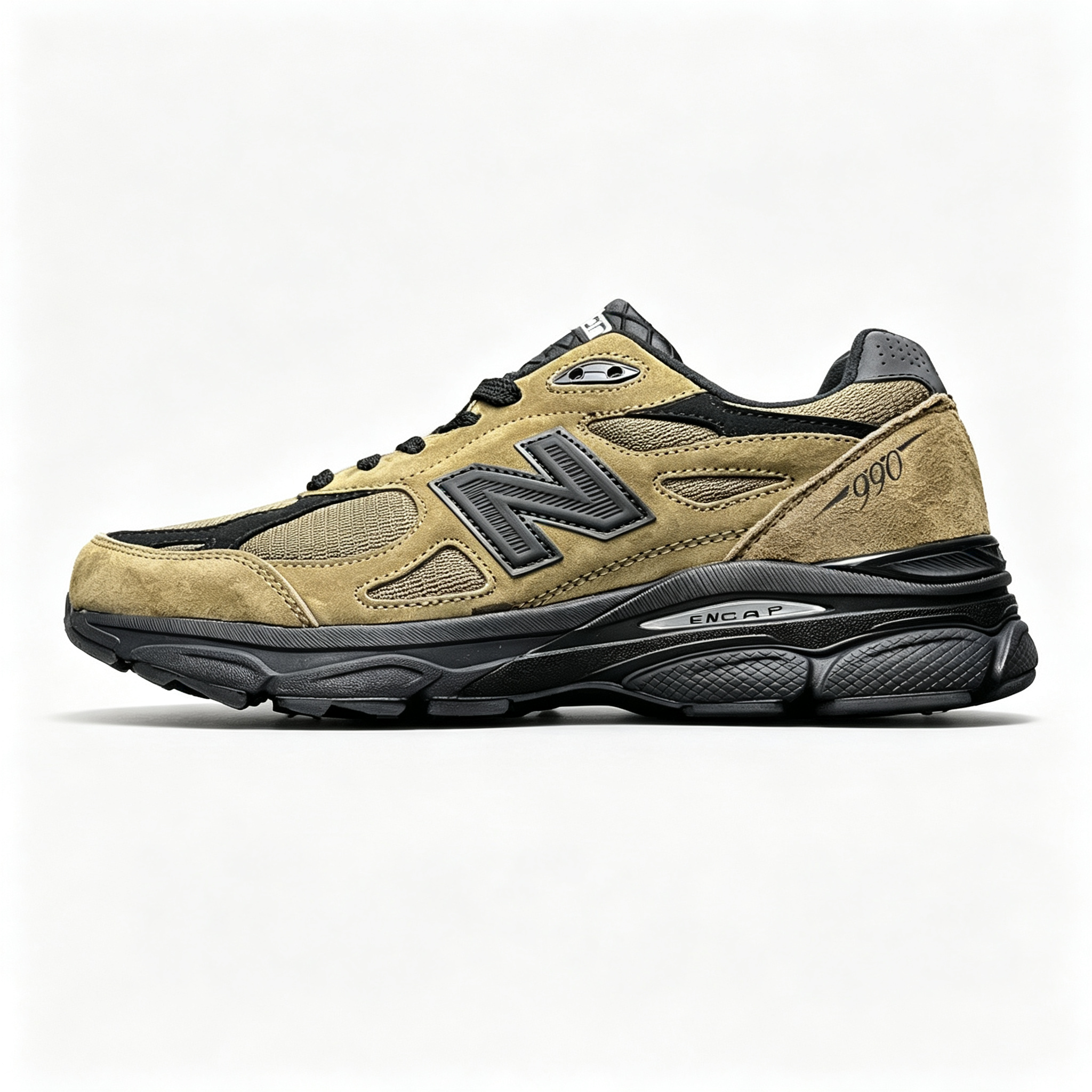 JJJJound x New Balance 990v6 Sneakers —【Tan‑Black】