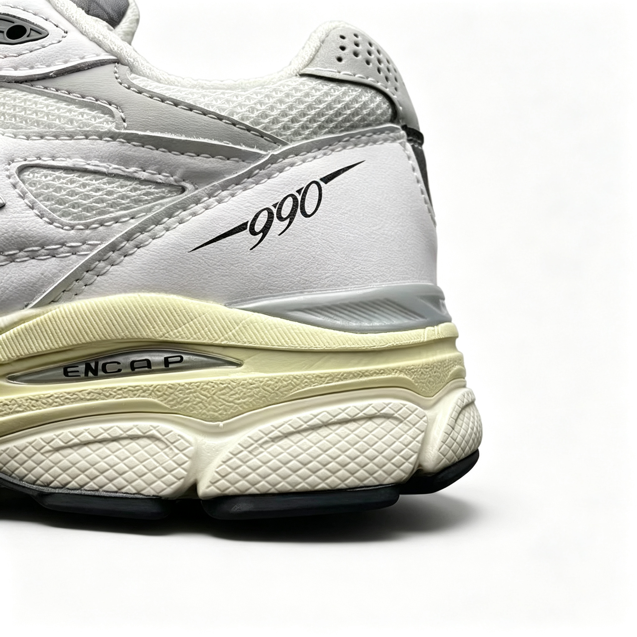 JJJJound x New Balance 990v3 Sneakers — Sea Salt