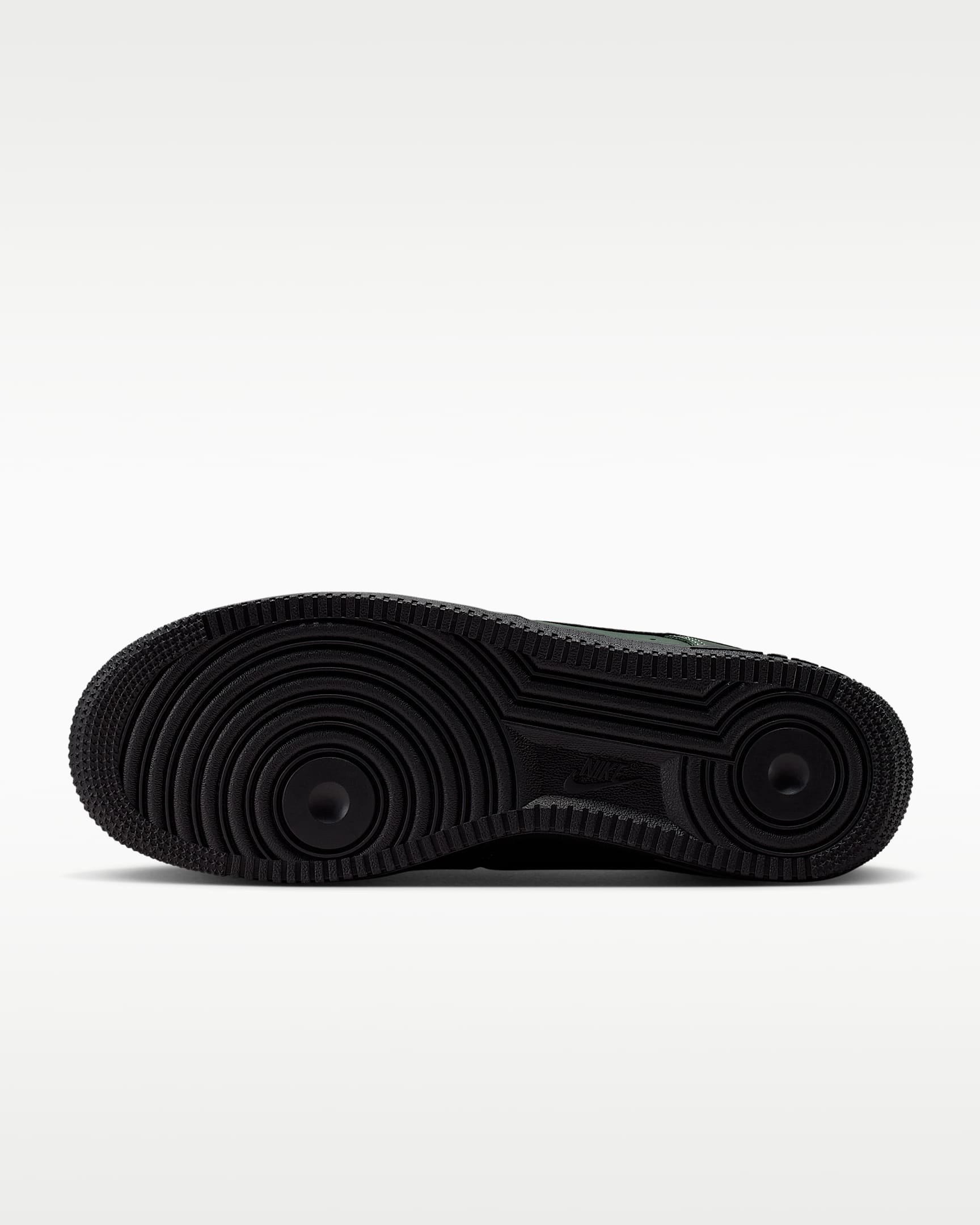Nike Air Force 1 '07 Dark Green Black Swoosh Sneakers