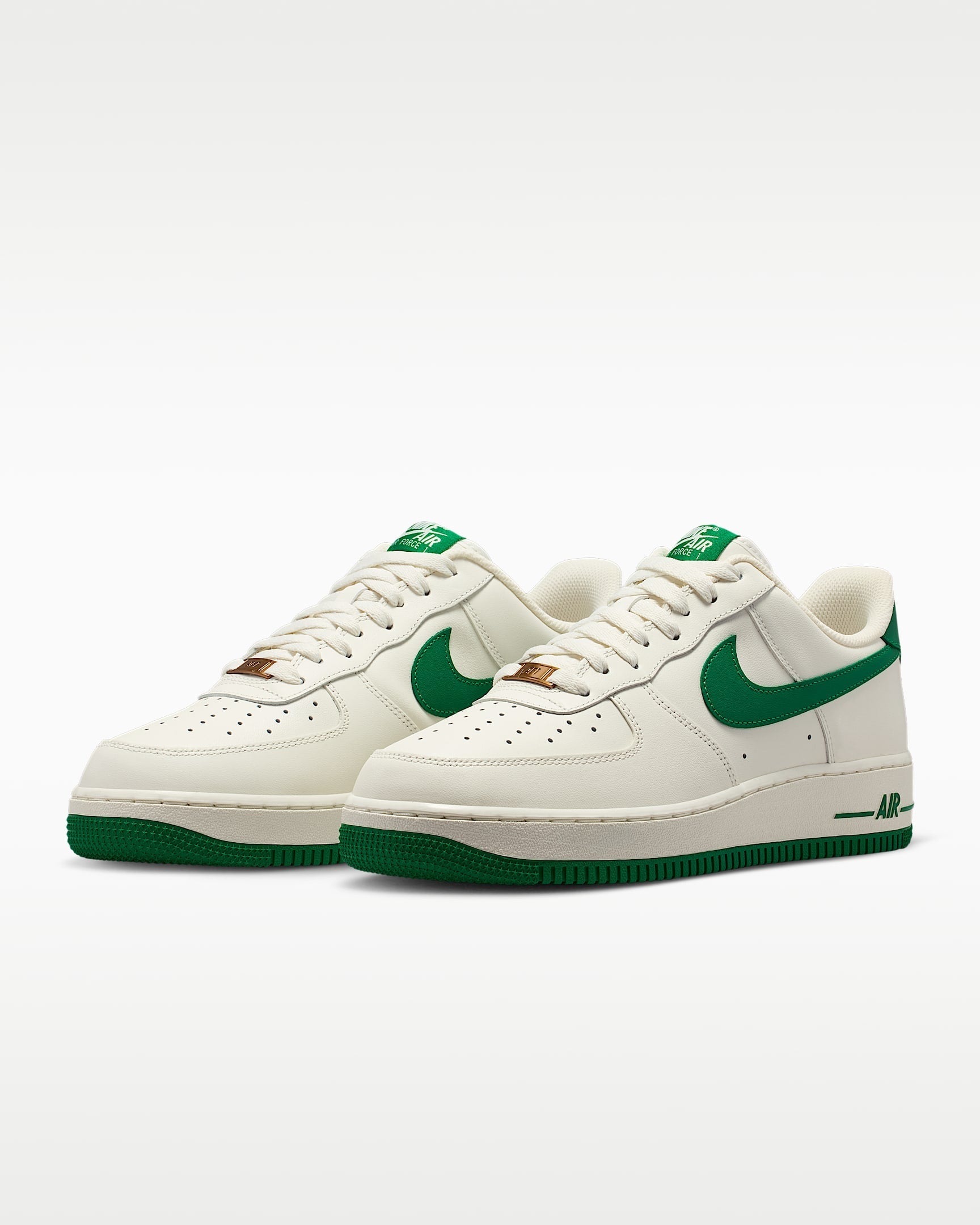 Nike Air Force 1 '07 Sail and Malachite Green Sneakers