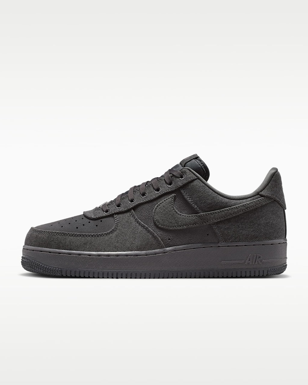 Nike Air Force 1 '07 Black Denim Sneakers