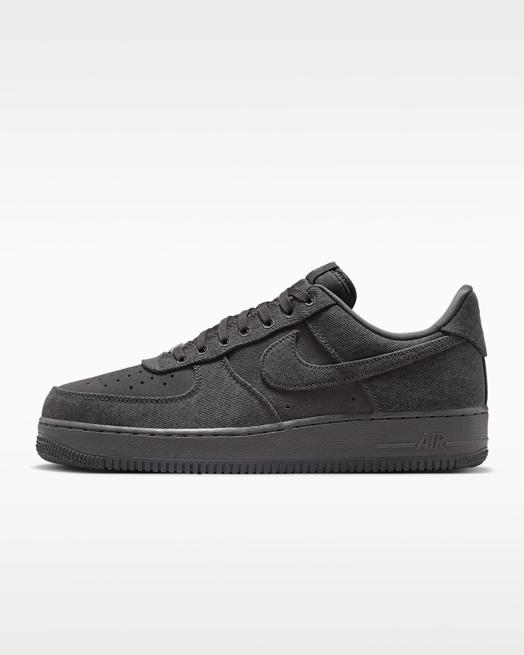 Nike Air Force 1 '07 Black Denim Sneakers