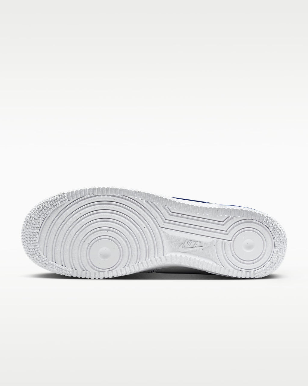 Nike Air Force 1 '07 White Blue Contrast Stitching Sneakers