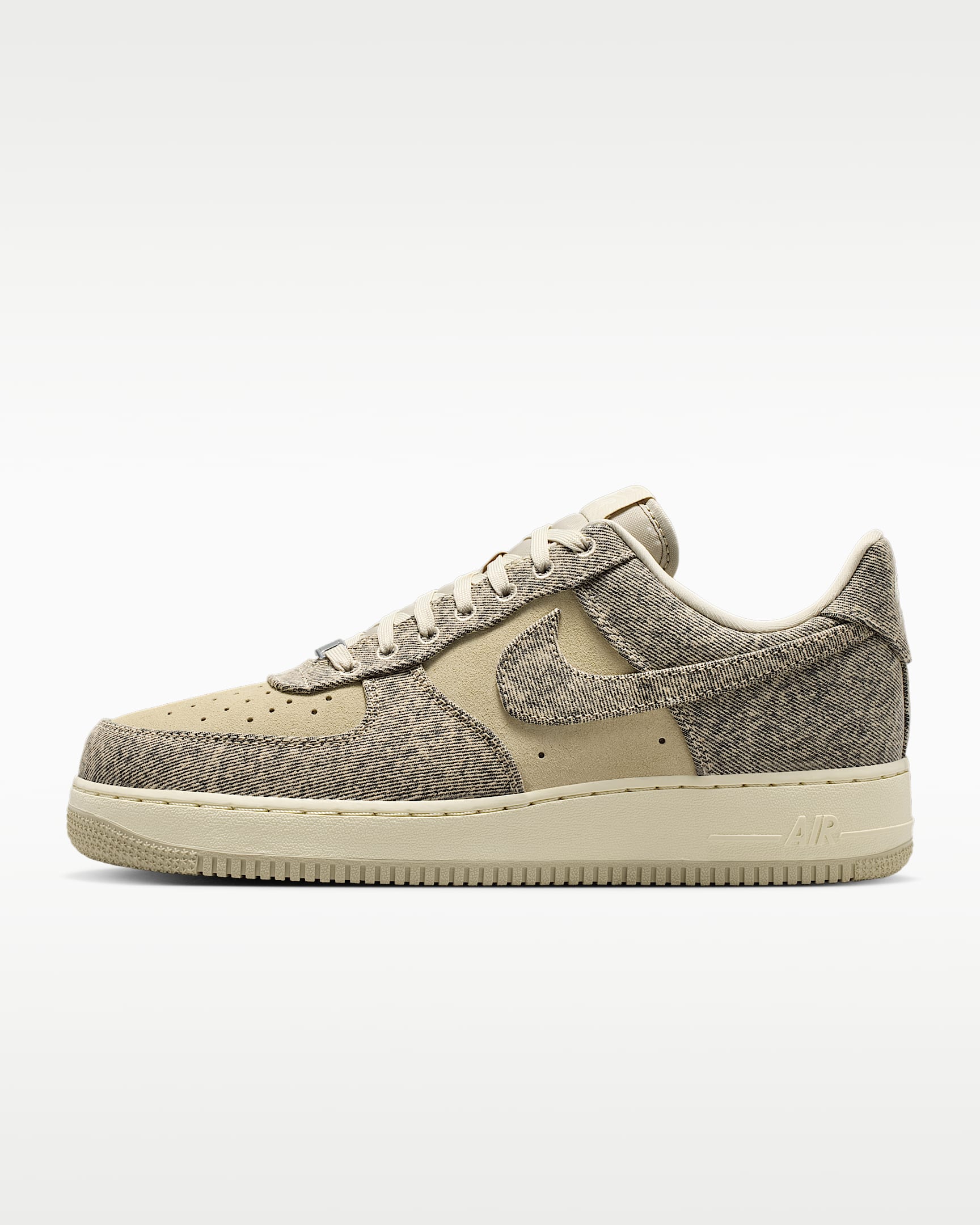 Nike Air Force 1 '07 Rattan Beige Denim Sneakers