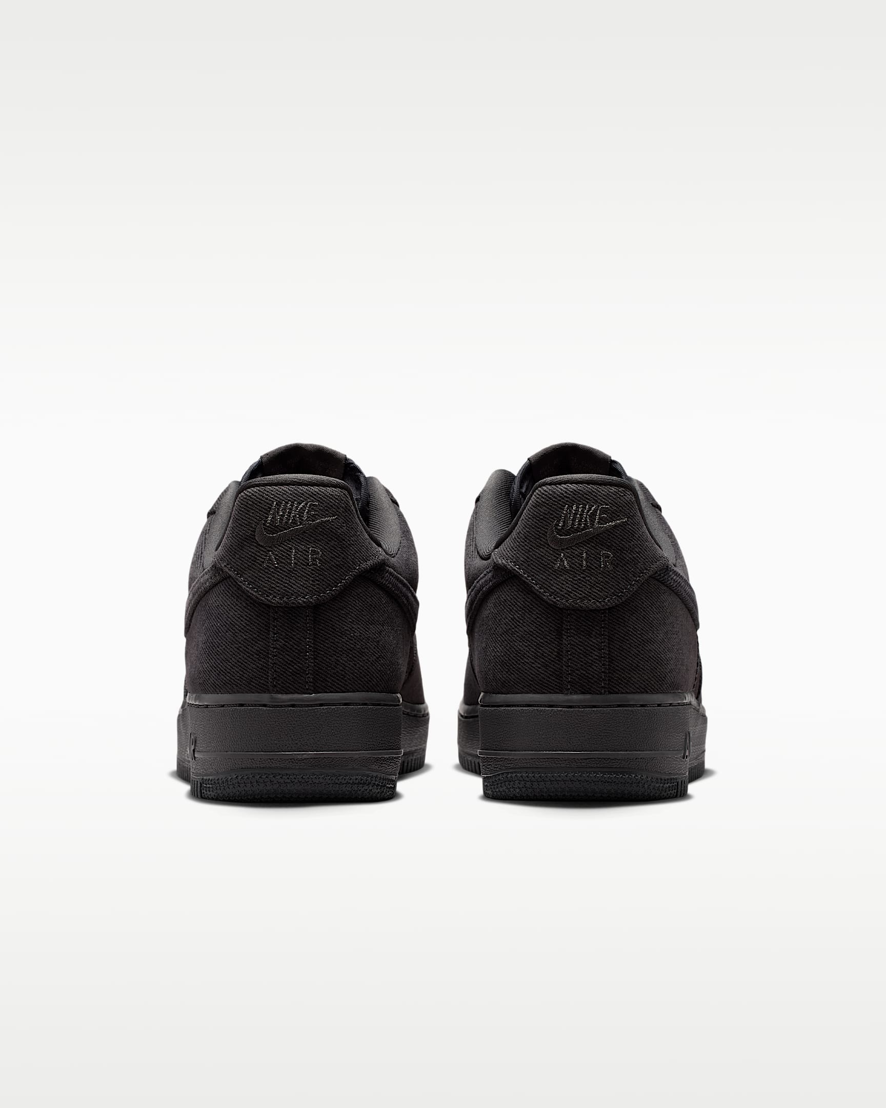 Nike Air Force 1 '07 Black Denim Sneakers