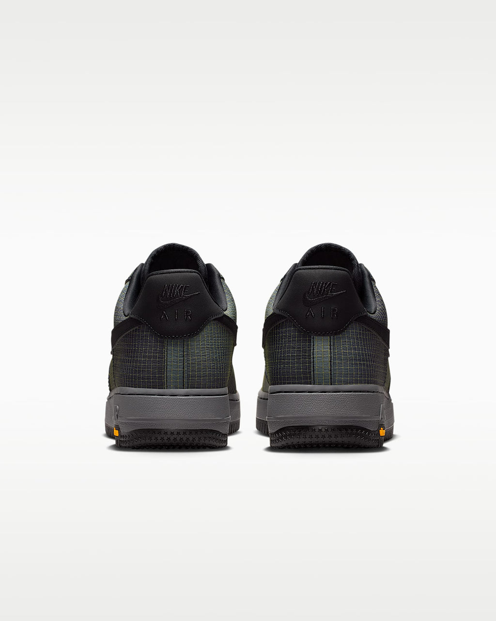 Nike Air Force 1 '07 Dark Grey Grid Fabric Vibram Outsole Sneakers