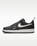 Nike Air Force 1 '07 Black White Mini Swoosh Sneakers