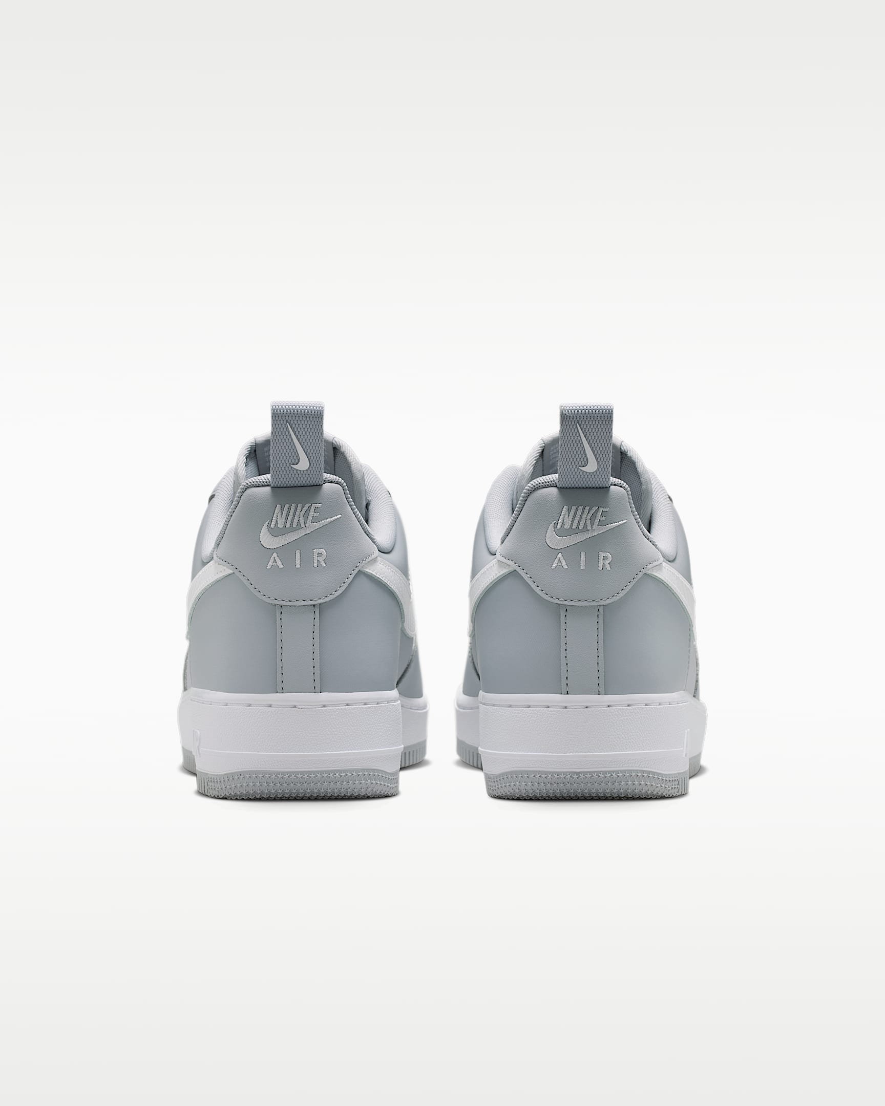 Nike Air Force 1 '07 Wolf Grey White Mini Swoosh Sneakers