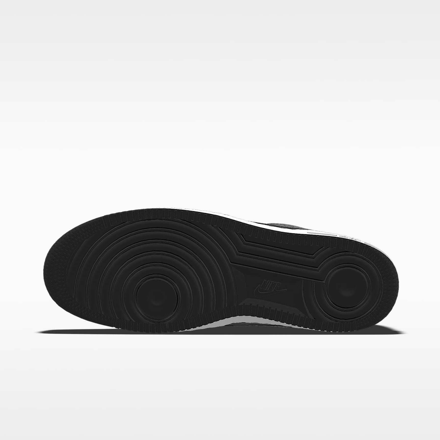 Nike Air Force 1 '07 Black White Contrast Sole Sneakers