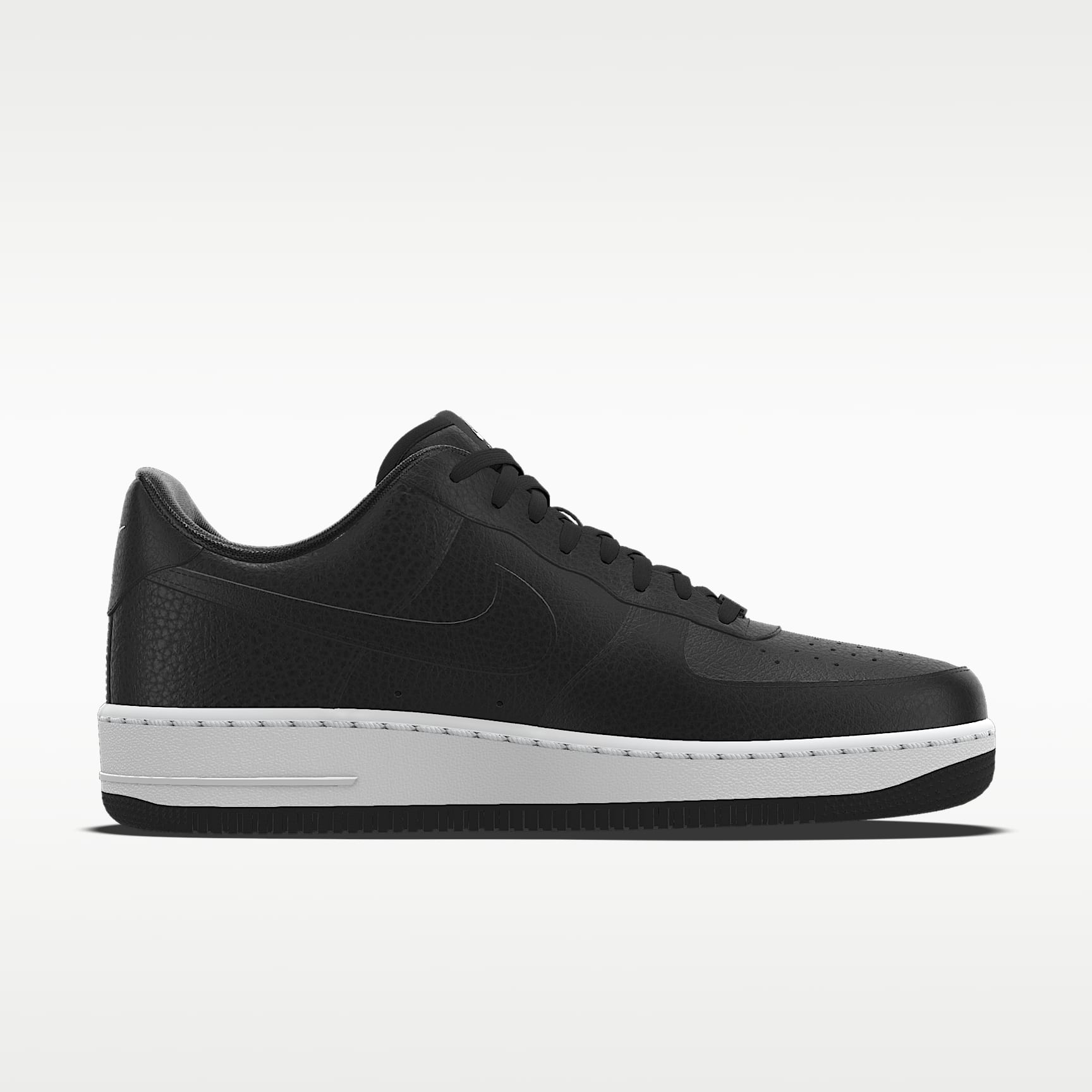 Nike Air Force 1 '07 Black White Contrast Sole Sneakers