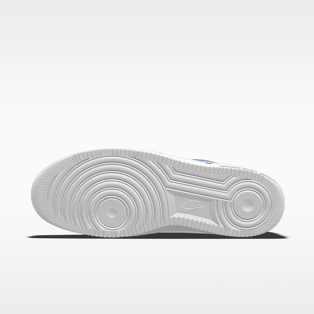 Nike Air Force 1 '07 Royal Blue White Color-Block Sneakers