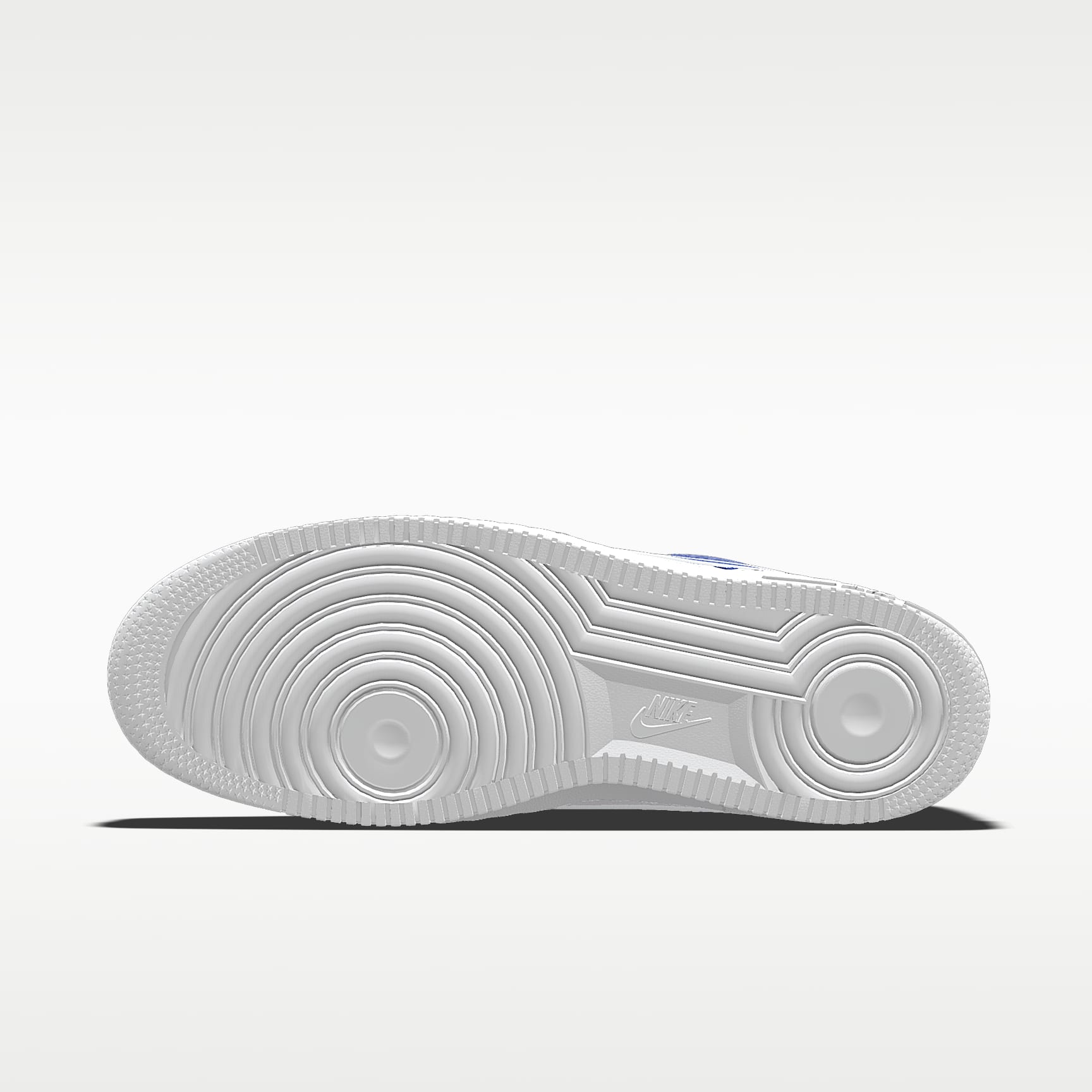 Nike Air Force 1 '07 Royal Blue White Color-Block Sneakers