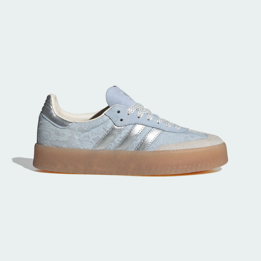 Adidas Originals – Light Blue / Silver Jacquard Platform Casual Sneakers